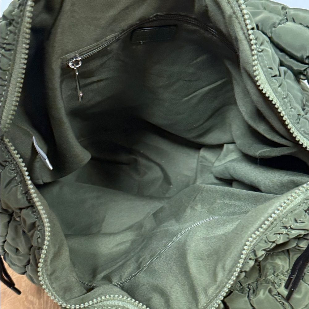 Uncharted Threads Olive Quilted Shoulder Bag - Picture 3 of 3
